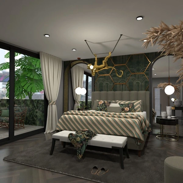 floor plans apartment furniture decor bedroom lighting 3d