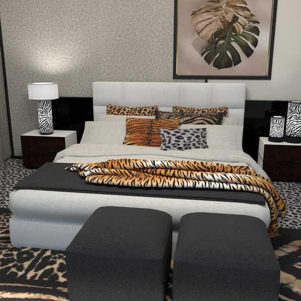 floor plans furniture decor bedroom lighting 3d