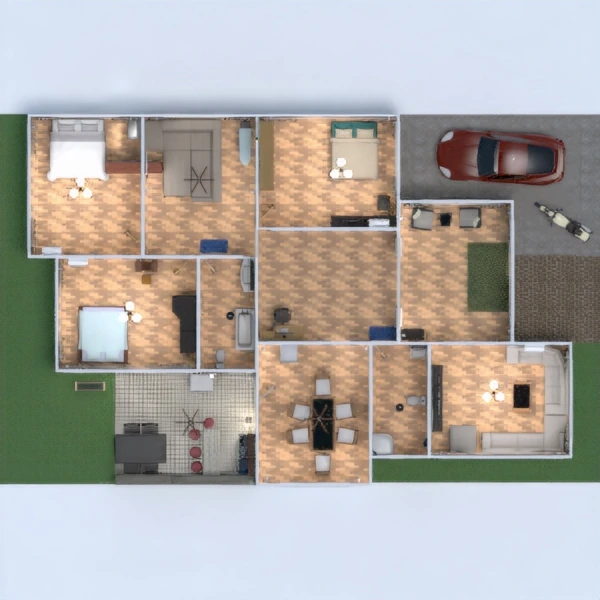 3bed 2 bath #2852448 by Wassamon Suttantipidok