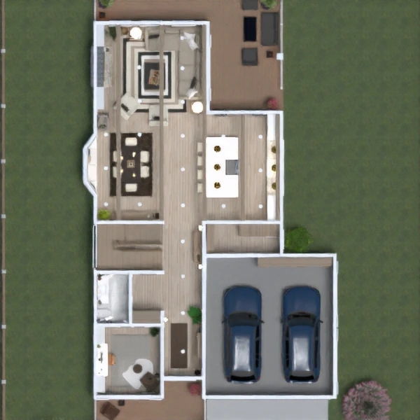 floor plans eksterjeras vaikų kambarys valgomasis аrchitektūra 3d