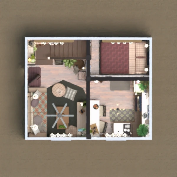 floor plans 厨房 照明 家电 结构 玄关 3d