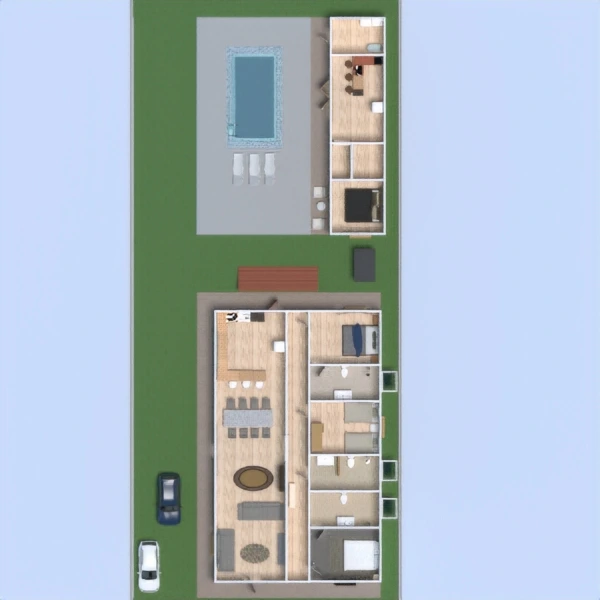 floor plans łazienka 3d