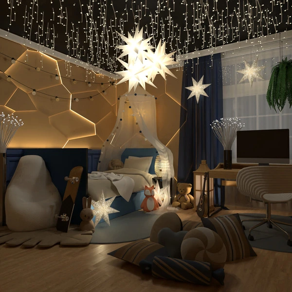 floor plans faça você mesmo quarto infantil iluminação 3d
