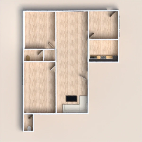 floor plans 独栋别墅 家具 浴室 卧室 客厅 3d