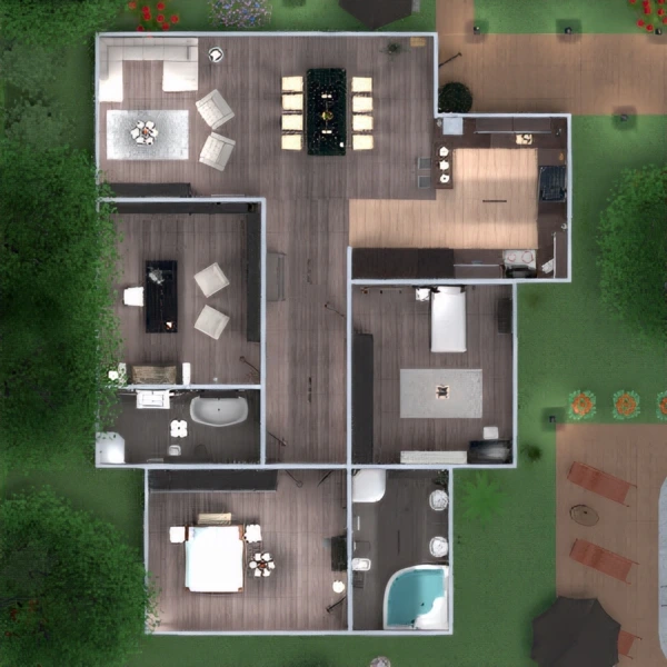 one floor modern house #2858468 by Leo Rossi