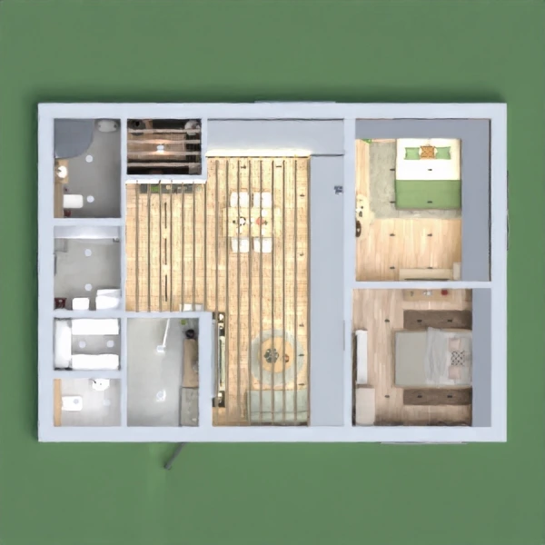 floor plans casa cuarto de baño dormitorio salón cocina 3d