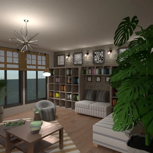 floor plans мебель декор гостиная освещение 3d