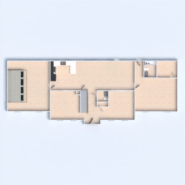floor plans vonia miegamasis svetainė garažas virtuvė 3d