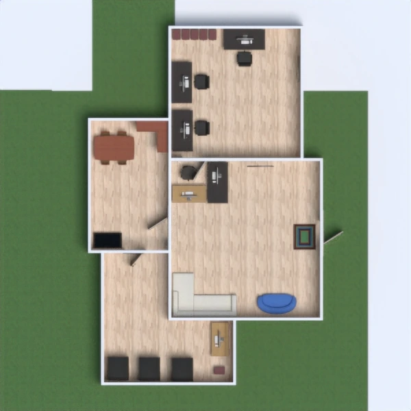 floor plans miegamasis biuras renovacija 3d