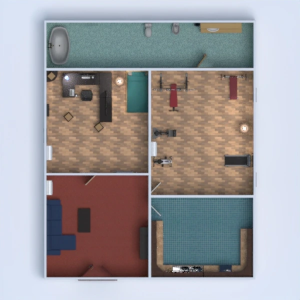 Dream house (only the gaming setup/office/room, gym + living room) copy #2711608 by Luiz henrique de paula Costa