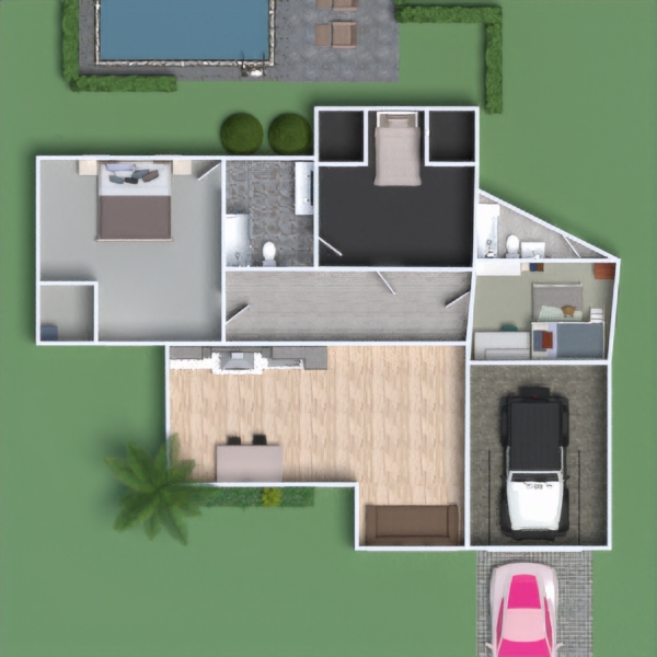 floor plans дом ландшафтный дизайн 3d