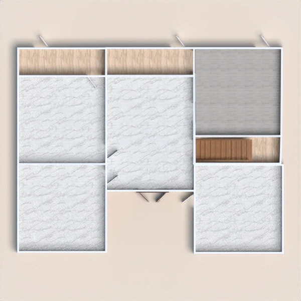 floor plans exterior habitación infantil 3d