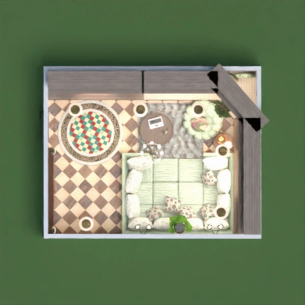 floor plans terrace entryway garage kitchen house 3d