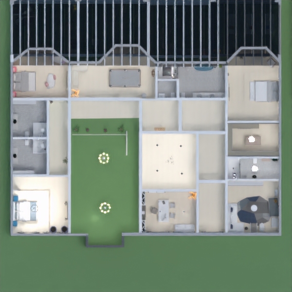 floor plans mobiliar badezimmer garage haus landschaft 3d