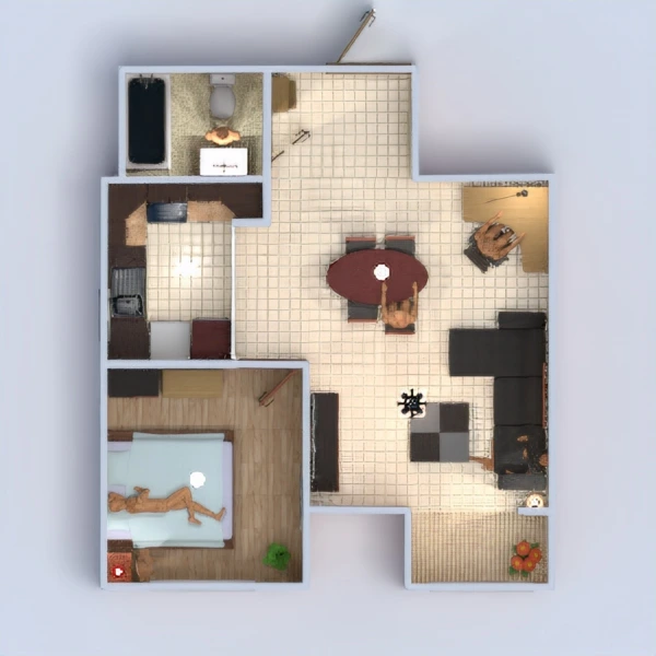 small bedroon and big living #2813892 by Nick Tan