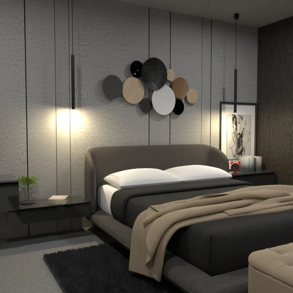 floor plans декор спальня освещение 3d