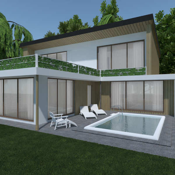 floor plans house terrace outdoor architecture 3d