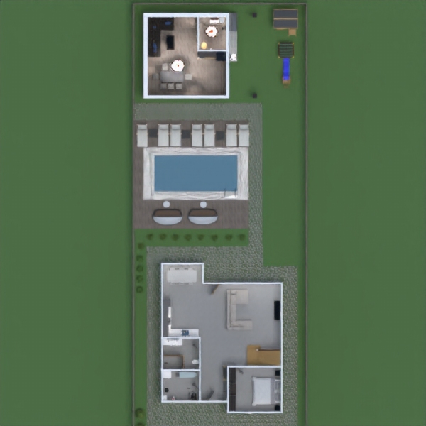 floor plans maison eclairage extérieur 3d