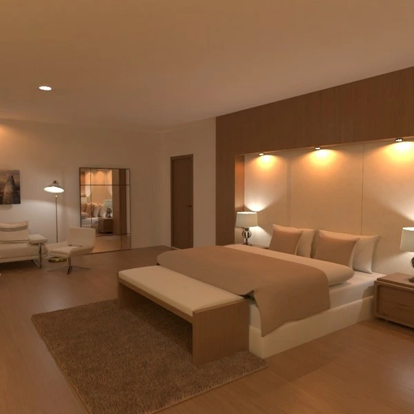 floor plans namas baldai dekoras miegamasis apšvietimas 3d