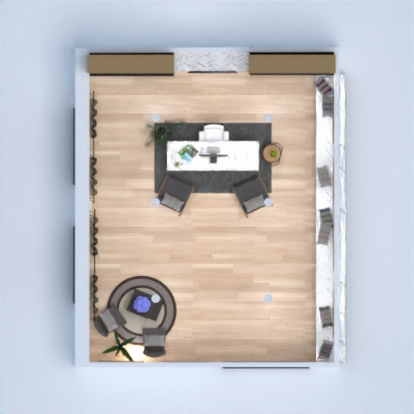 floor plans wystrój wnętrz biuro mieszkanie typu studio 3d