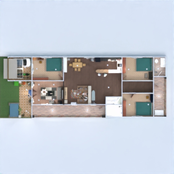 floor plans espace de rangement café chambre d'enfant garage salle de bains 3d