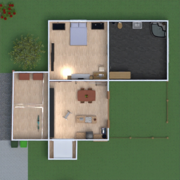 floor plans salle de bains chambre à coucher cuisine rénovation 3d