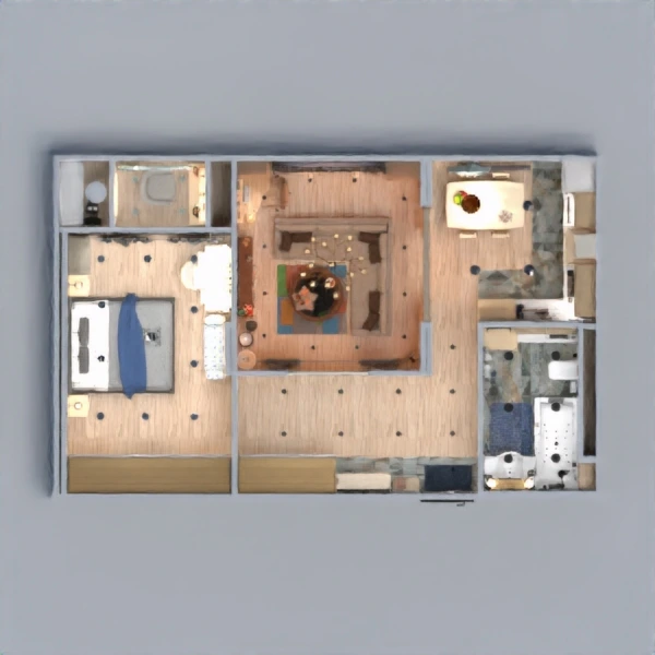 floor plans apartamento quarto 3d