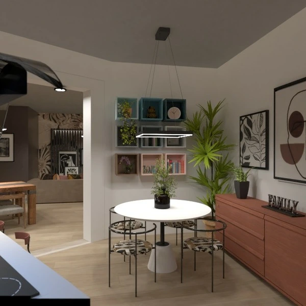 floor plans 公寓 家具 装饰 照明 3d