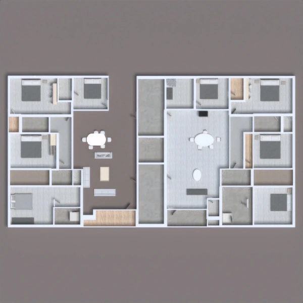 floor plans apartamento mobílias banheiro garagem patamar 3d