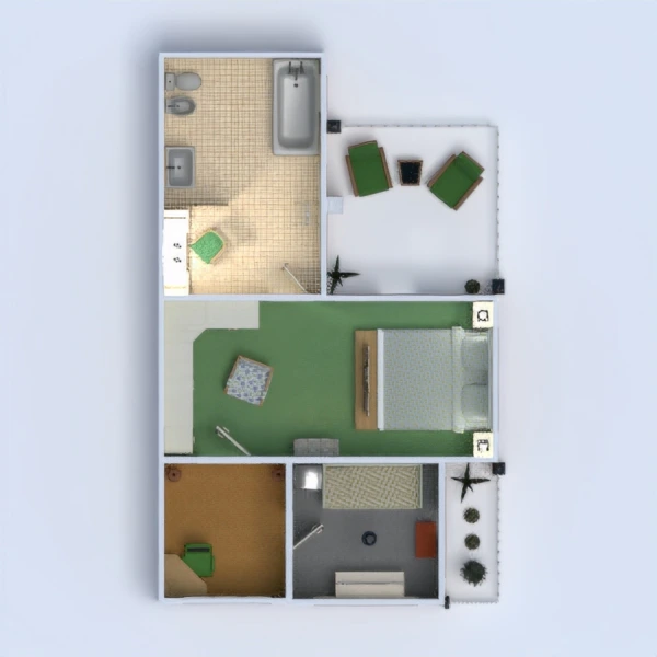 Little & Pretty Green House #2850012 by Fer