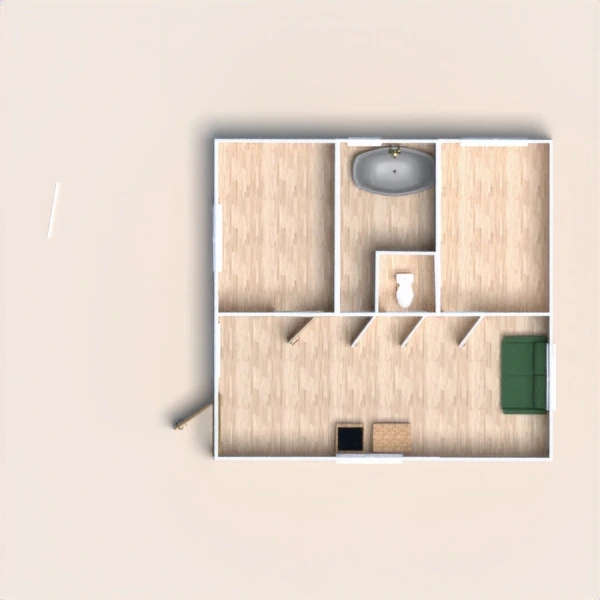 floor plans casa varanda inferior mobílias 3d