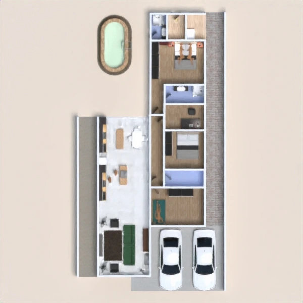 floor plans mieszkanie dom 3d
