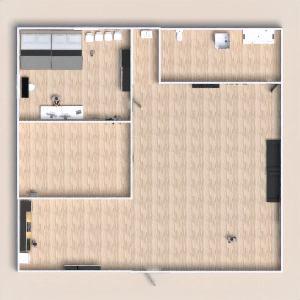 floor plans casa terraza cocina exterior habitación infantil 3d