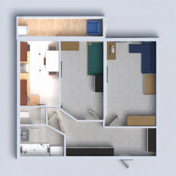 floor plans 公寓 家具 diy 3d