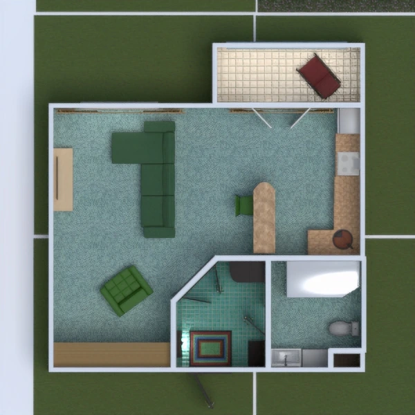 floor plans apartamento casa exterior 3d