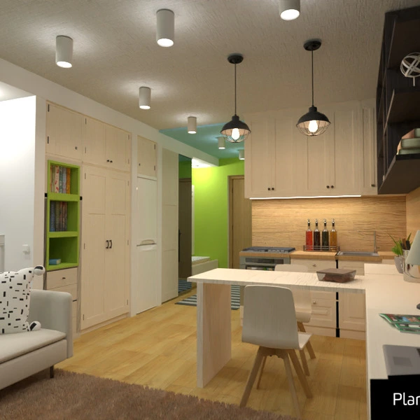 floor plans 家具 浴室 客厅 厨房 照明 3d