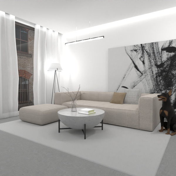 floor plans квартира мебель гостиная освещение 3d