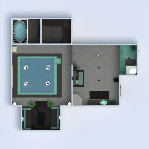 floor plans ванная 3d
