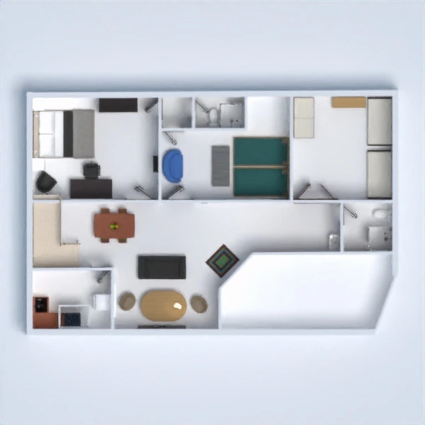 floor plans kuchnia 3d