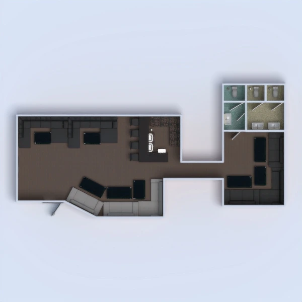 floor plans muebles cuarto de baño cocina despacho hogar cafetería 3d