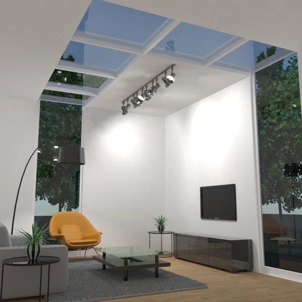 floor plans dom meble pokój dzienny oświetlenie 3d