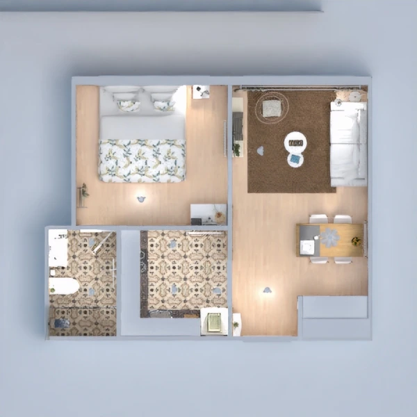 floor plans butas pasidaryk pats svetainė valgomasis 3d