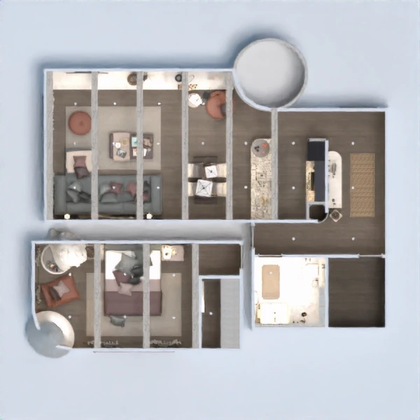 floor plans apartamento decoração quarto quarto sala de jantar 3d