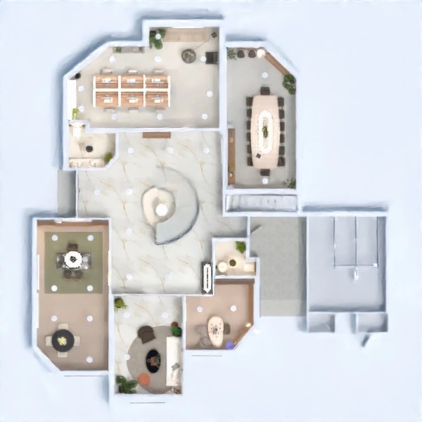 floor plans escritório 3d