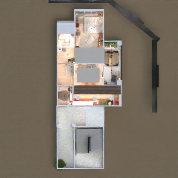 floor plans mieszkanie łazienka sypialnia kuchnia wejście 3d