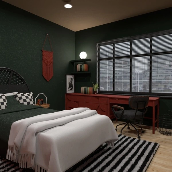 floor plans 儿童房 3d