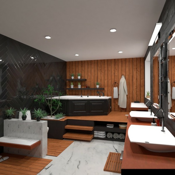 floor plans salle de bains espace de rangement 3d