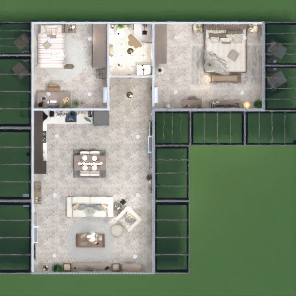 floor plans kitchen terrace entryway garage storage 3d