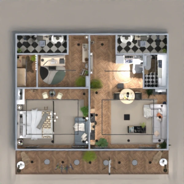 floor plans apartment bathroom bedroom living room kitchen 3d