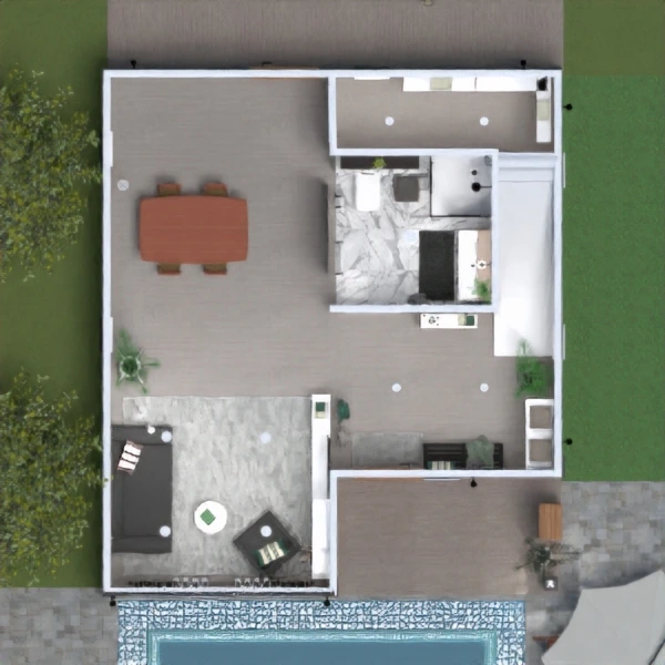 floor plans casa terraza 3d